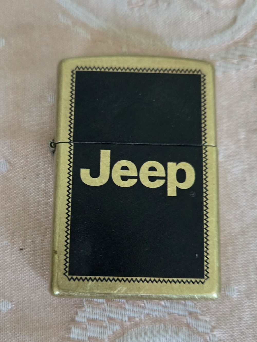 Jeep Black & Brass Logo Zippo